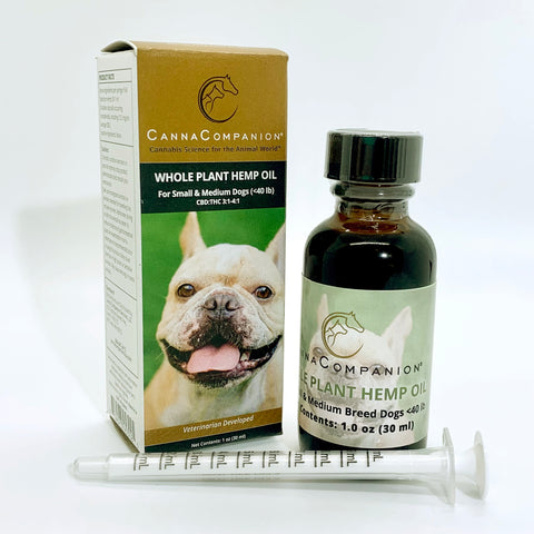 Whole Plant Hemp CBD Oil For Small & Medium Dogs <40 lb
