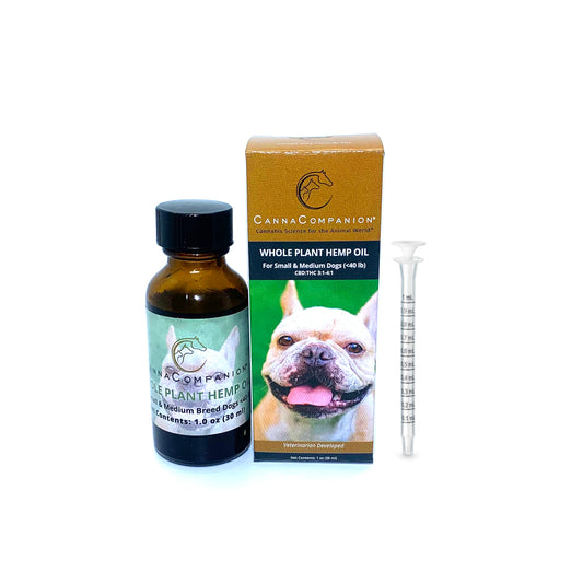 Whole Plant Hemp CBD Oil For Small & Medium Dogs <40 lb