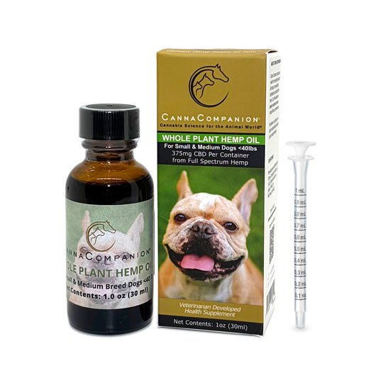 Whole Plant Hemp CBD Oil For Small & Medium Dogs <40 lb