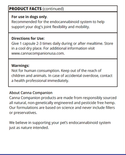 Joint Support CBD Capsules for Large Dogs 51-80 lb