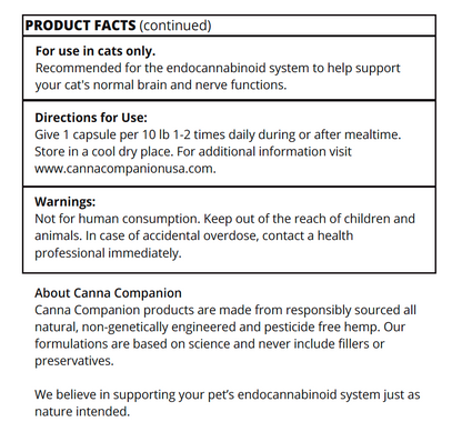 Neurological Support CBD Capsules for Cats